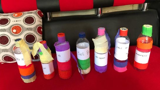 daur ulang botol plastik menjadi celengan