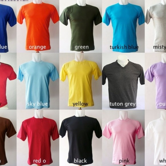 kaos katun combed murah