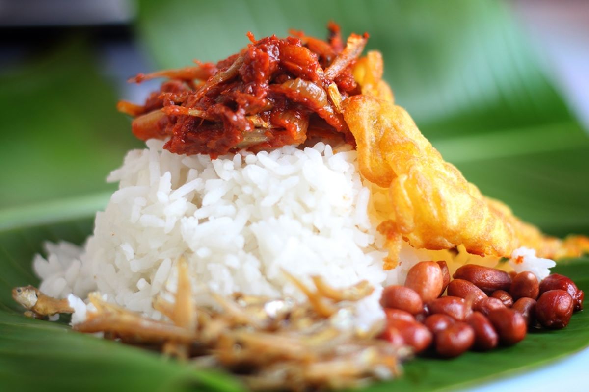 Nasi lemak santan