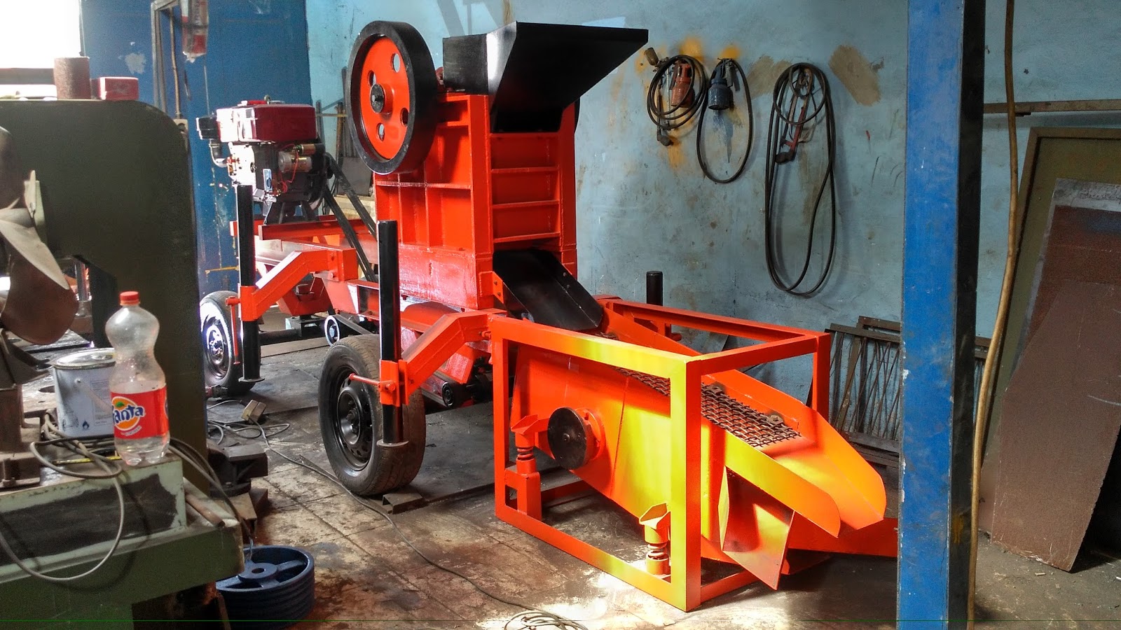 cara membersihkan mesin pemecah