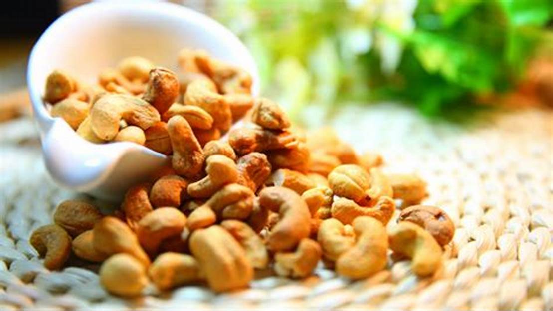 kacang mete tekstur renyah