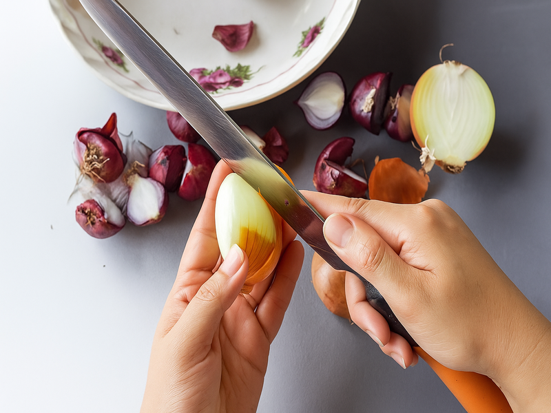 cara kupas bawang dalam jumlah banyak