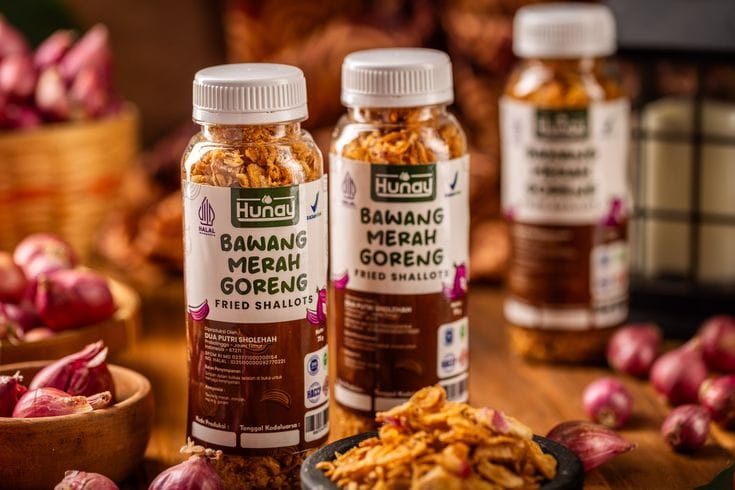 cara jual bawang goreng kemasan kecil