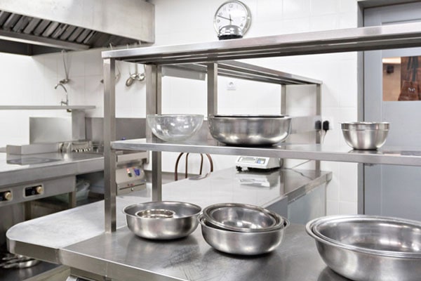 Meja Kerja Stainless Higienis Kokoh Tahan