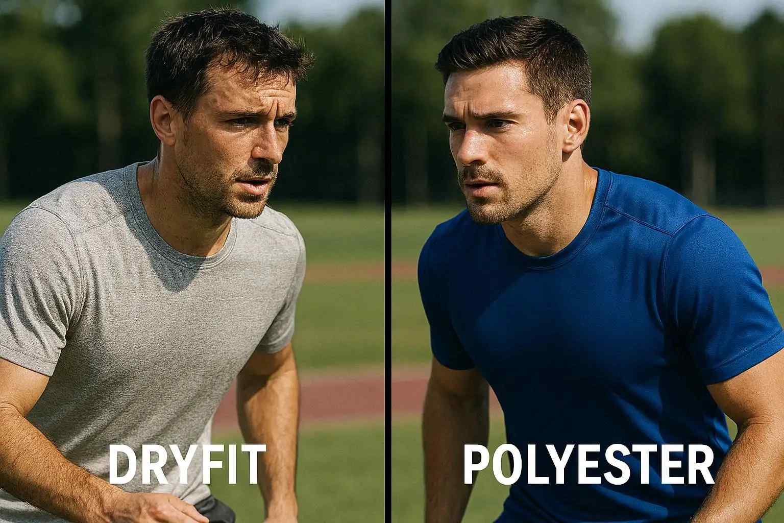 Perbandingan dryfit atau polyester pada pakaian olahraga yang ringan, cepat kering, dan nyaman digunakan