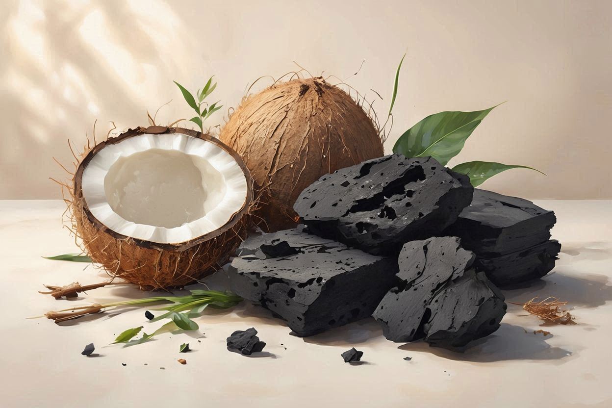 eco friendly charcoal from coconut shell