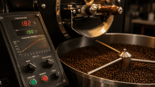 cara mengatur suhu sangrai kopi