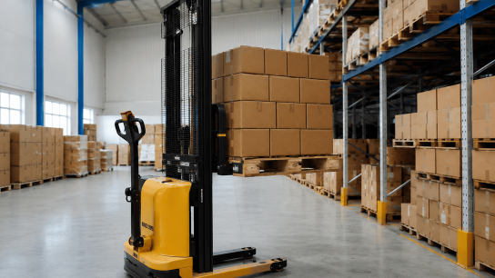 cara memindahkan barang dengan stacker