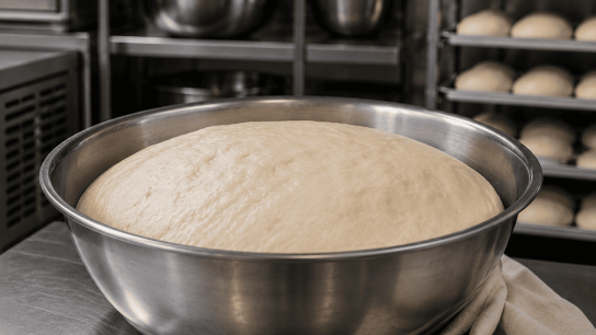 kelembapan untuk mengembangkan roti