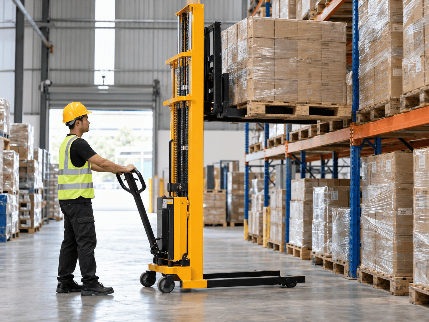 hand stacker untuk mengangkat pallet