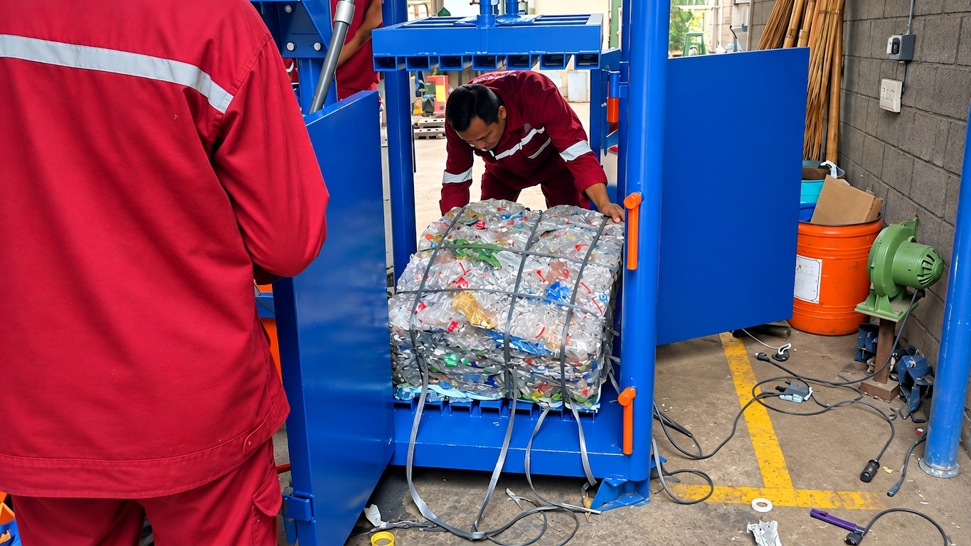 mesin press sampah