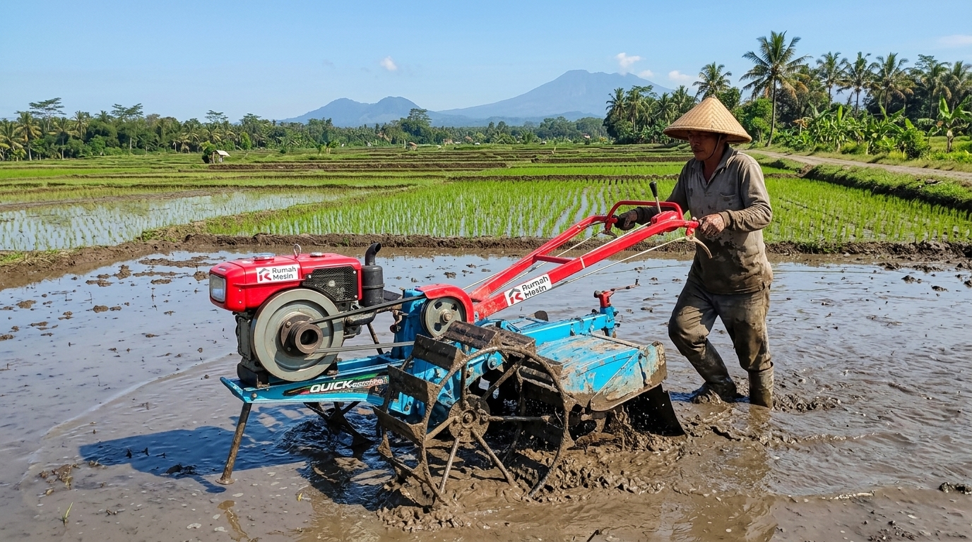 tips mengoperasikan traktor tangan dengan aman