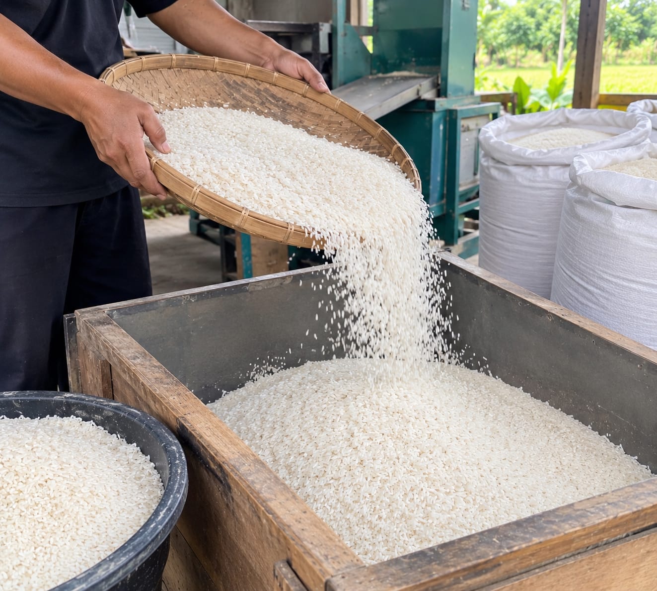 penanganan beras setelah proses sosoh